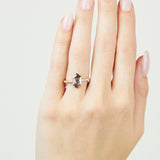 2.06ct Hexagon Diamond Engagement Ring, Athena Setting