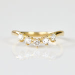 18ct yellow gold diamond wedding ring women