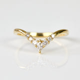 18ct yellow gold diamond wedding ring women