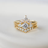0.91ct Lab Grown Diamond Engagement Ring, Luna Setting