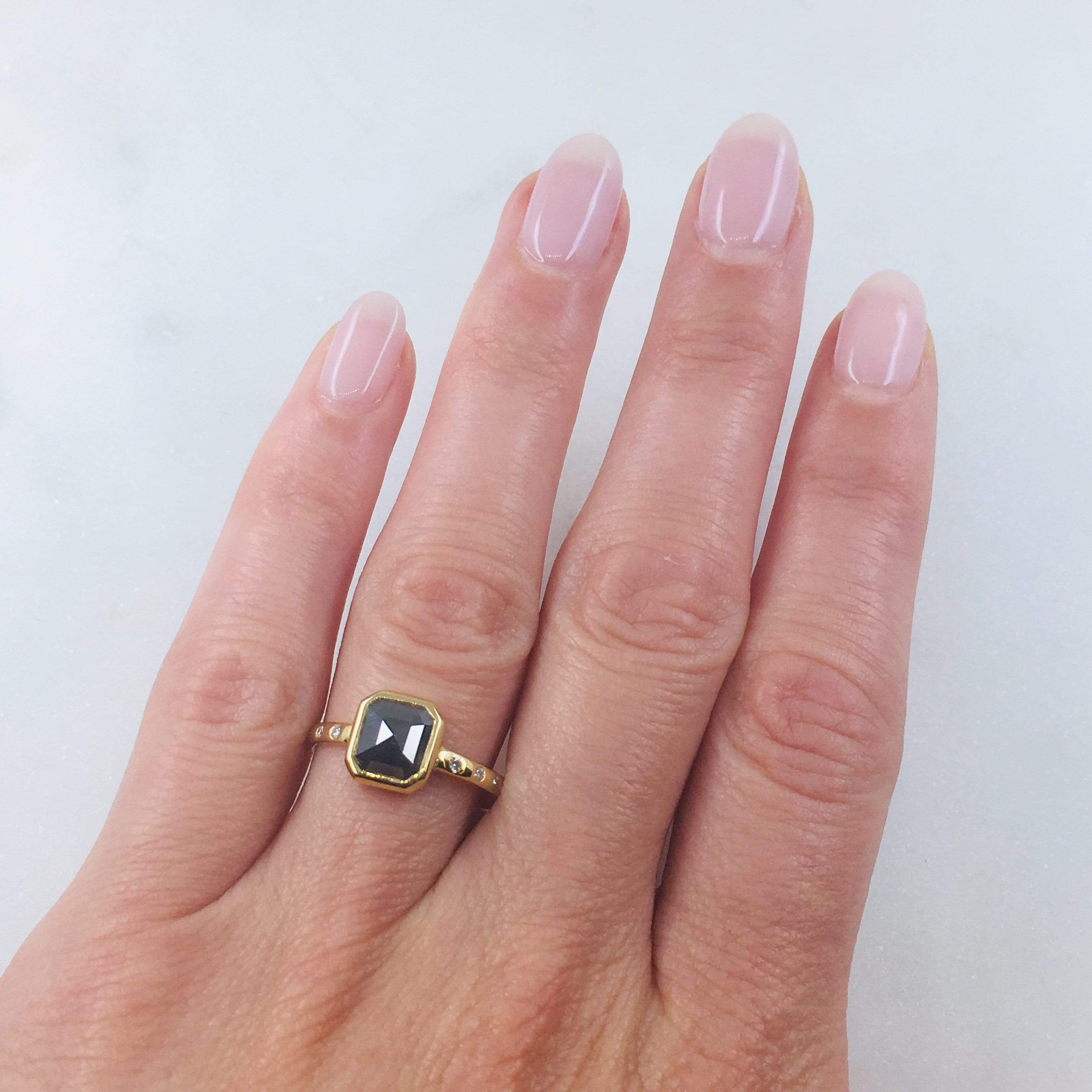 Sophia Perez Jewellery Engagement Ring Black Diamond Multi-Stone Ring