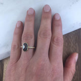 Sophia Perez Jewellery Engagement Ring Black Oval Diamond Ring