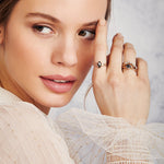 Sophia Perez Jewellery Rings 0.80ct Marquise Salt and Pepper Diamond Ring, Maia Setting