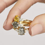 Sophia Perez Jewellery Rings Round Cut Galaxy Diamond Trilogy Ring
